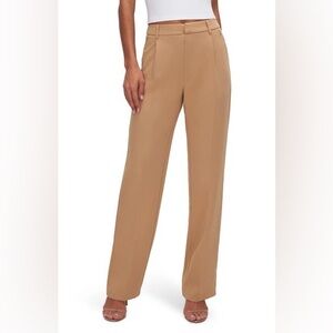Good American Luxe Suiting Column Wide Leg Trousers.